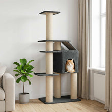 Kattenboom met sisal krabpalen Donkergrijs 183 cm