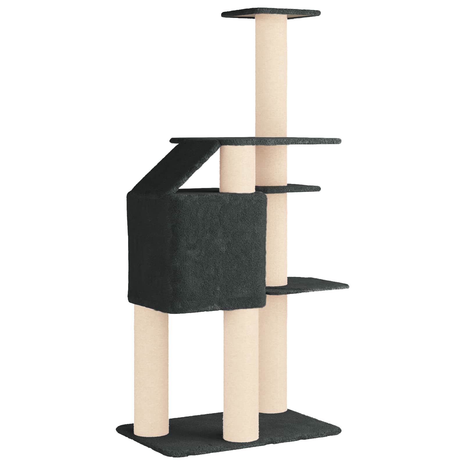 Kattenboom met sisal krabpalen Donkergrijs 183 cm