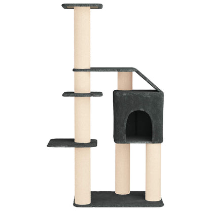 Kattenboom met sisal krabpalen Donkergrijs 183 cm