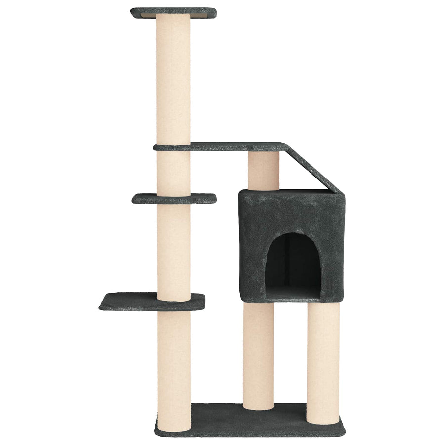 Kattenboom met sisal krabpalen Donkergrijs 183 cm
