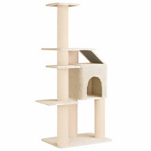 Kattenboom met sisal krabpalen Crèmekleurig 183 cm