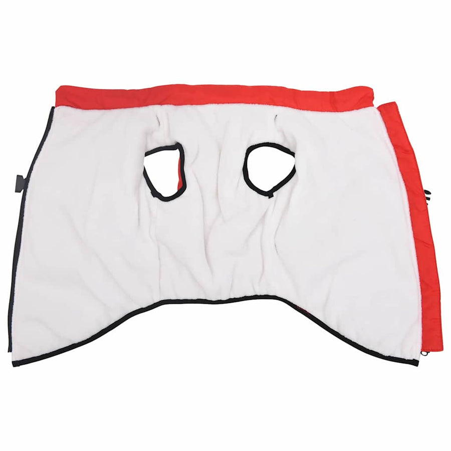 Hondenjas met harnas Rood 6XL Fleece en polyester