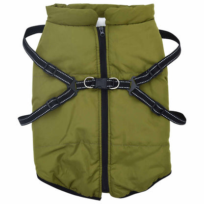 Hondenjas Legergroen L44 Fleece en polyester