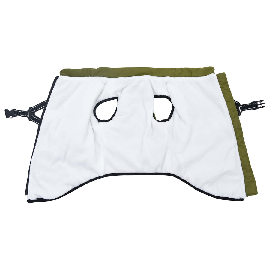 Hondenjas Legergroen L44 Fleece en polyester