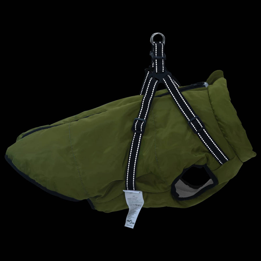 Hondenjas Legergroen L48 Fleece en polyester