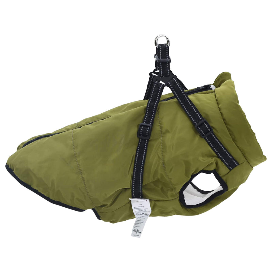Hondenjas Legergroen L68 Fleece en polyester