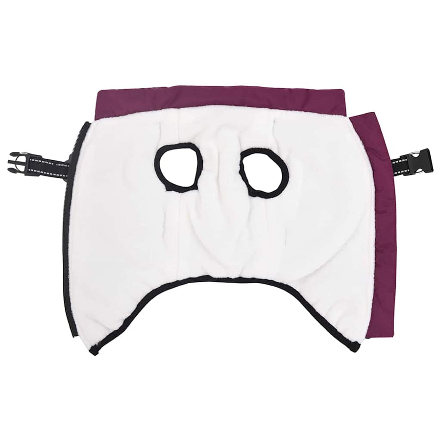 Hondenjas met harnas Paars XL Fleece en polyester