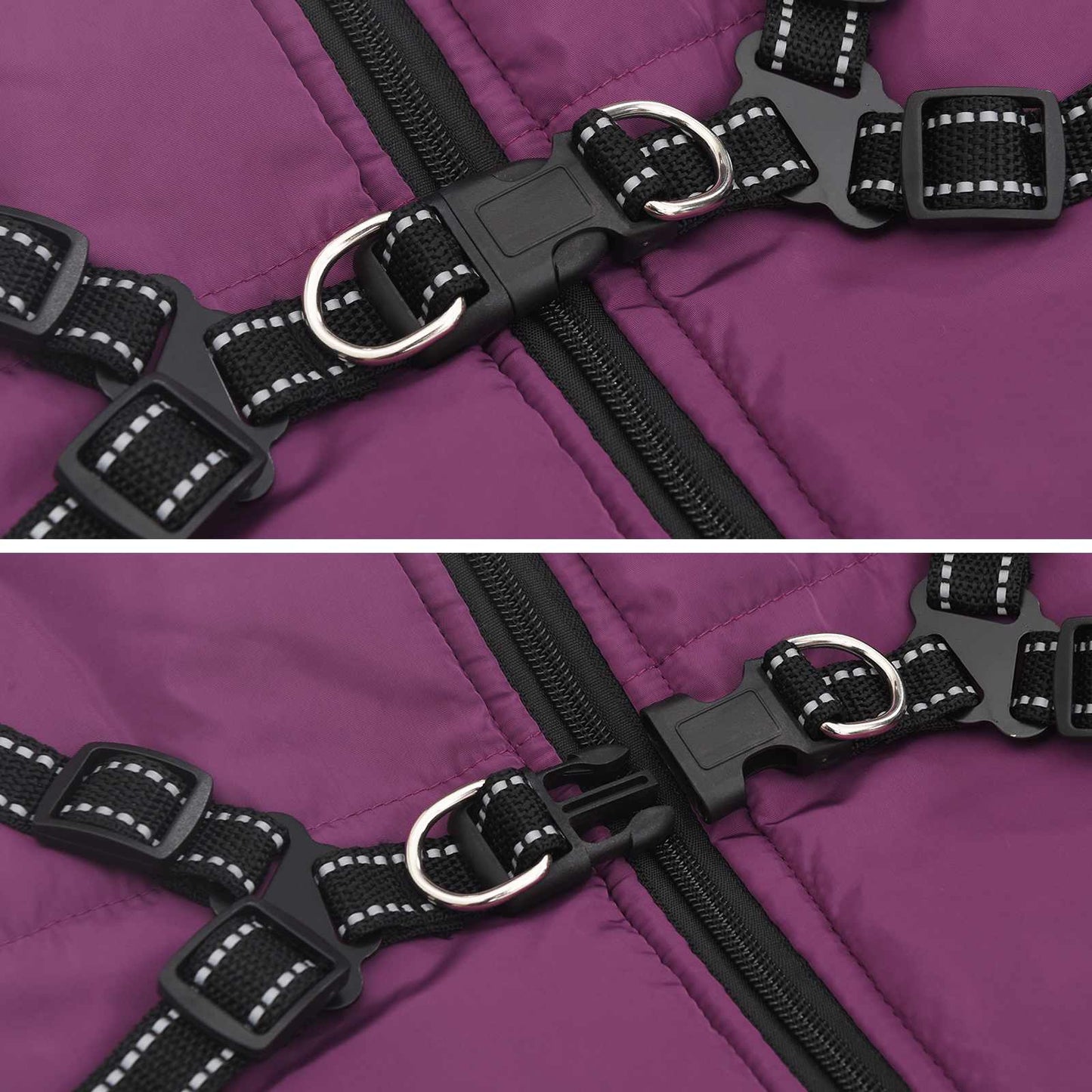 Hondenjas Paars L68 Fleece en polyester