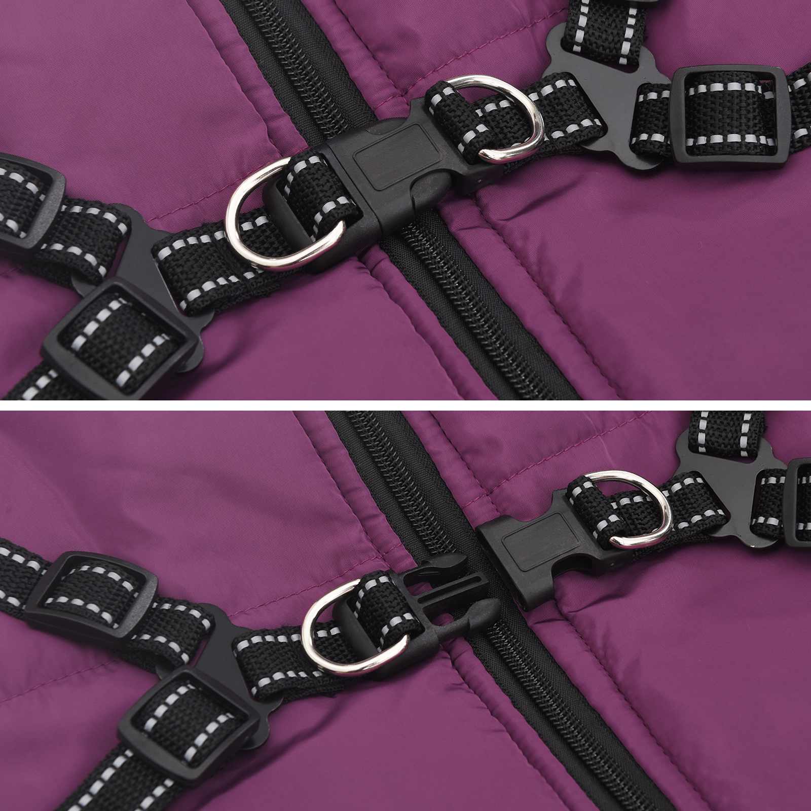 Hondenjas Paars L68 Fleece en polyester