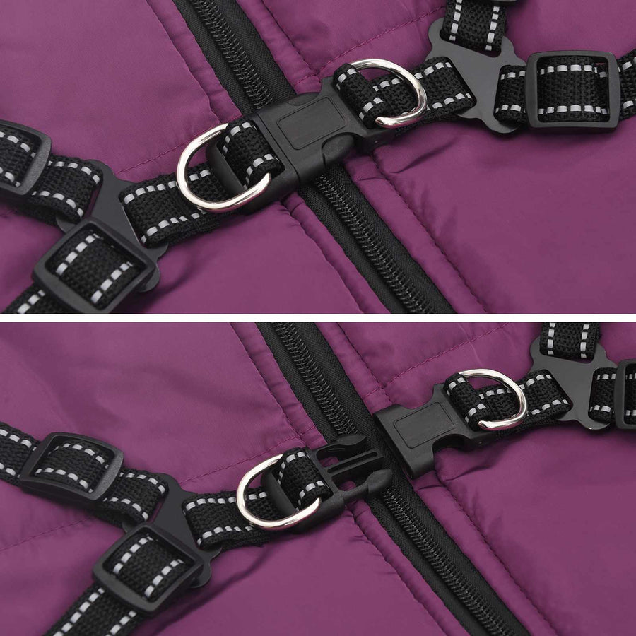 Hondenjas Paars L68 Fleece en polyester