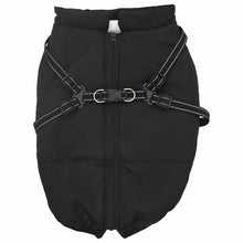 Hondenjas met harnas Zwart 3XL Fleece en polyester