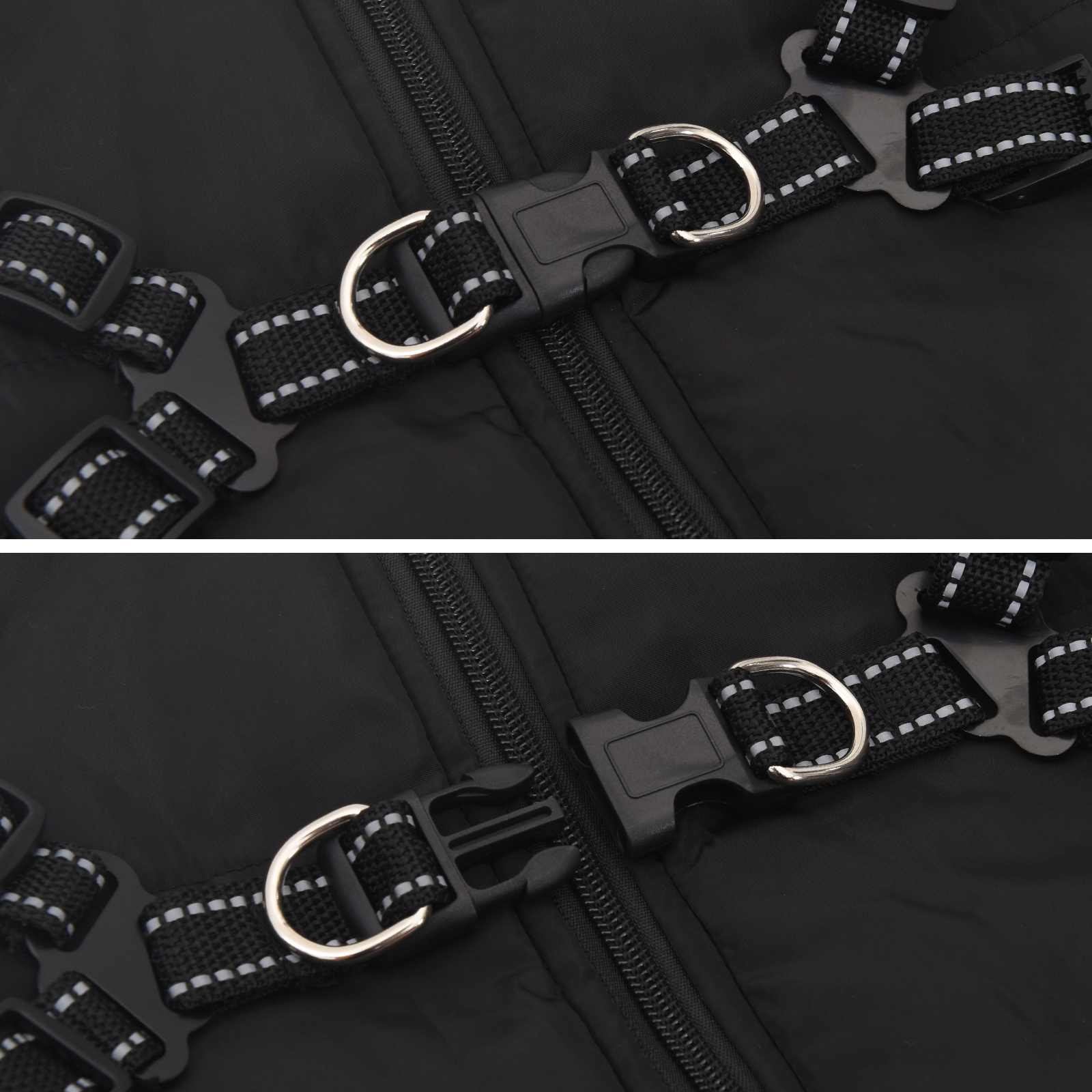 Hondenjas Zwart L52 Fleece en polyester