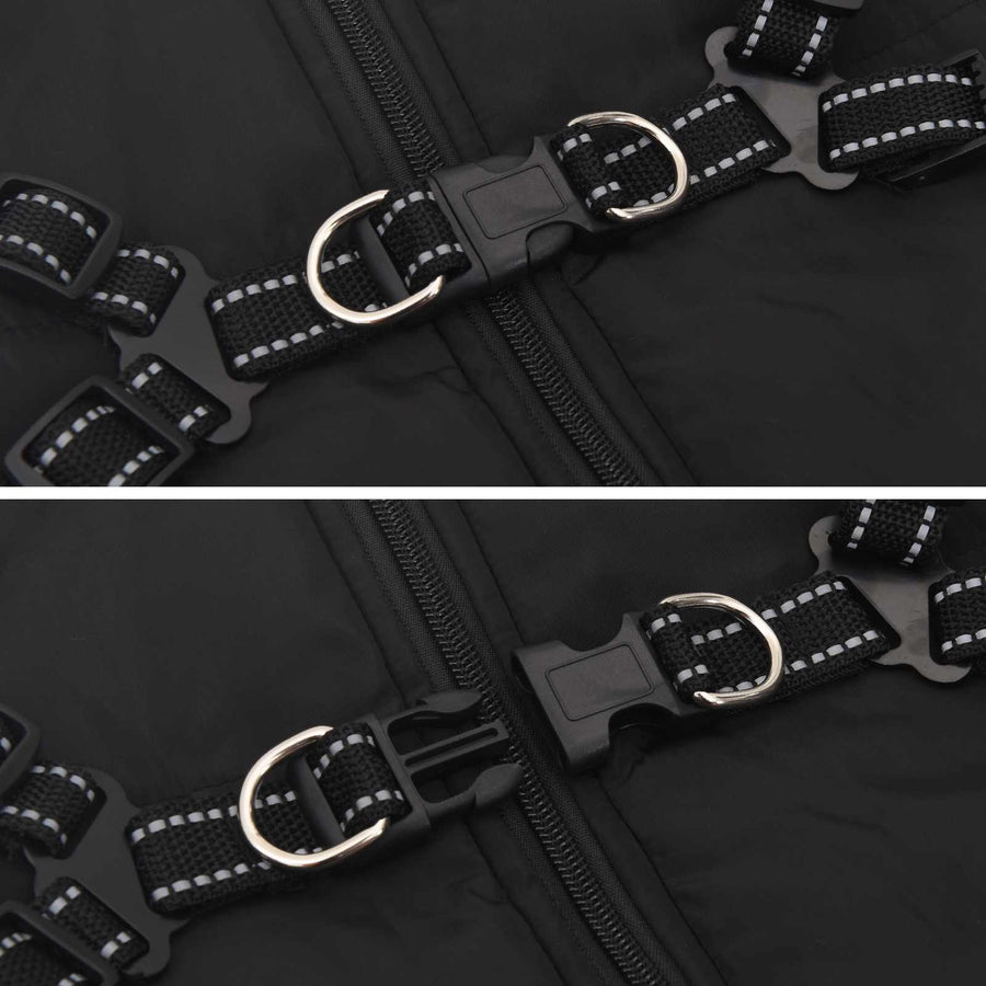 Hondenjas Zwart L52 Fleece en polyester