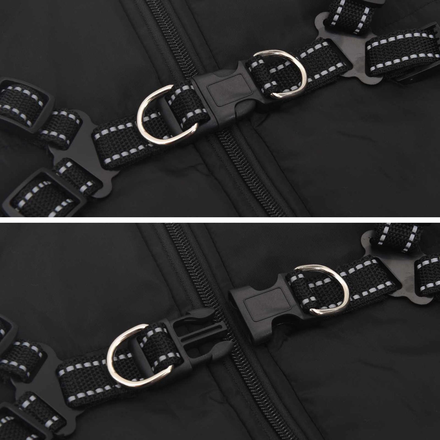 Hondenjas Zwart L68 Fleece en polyester