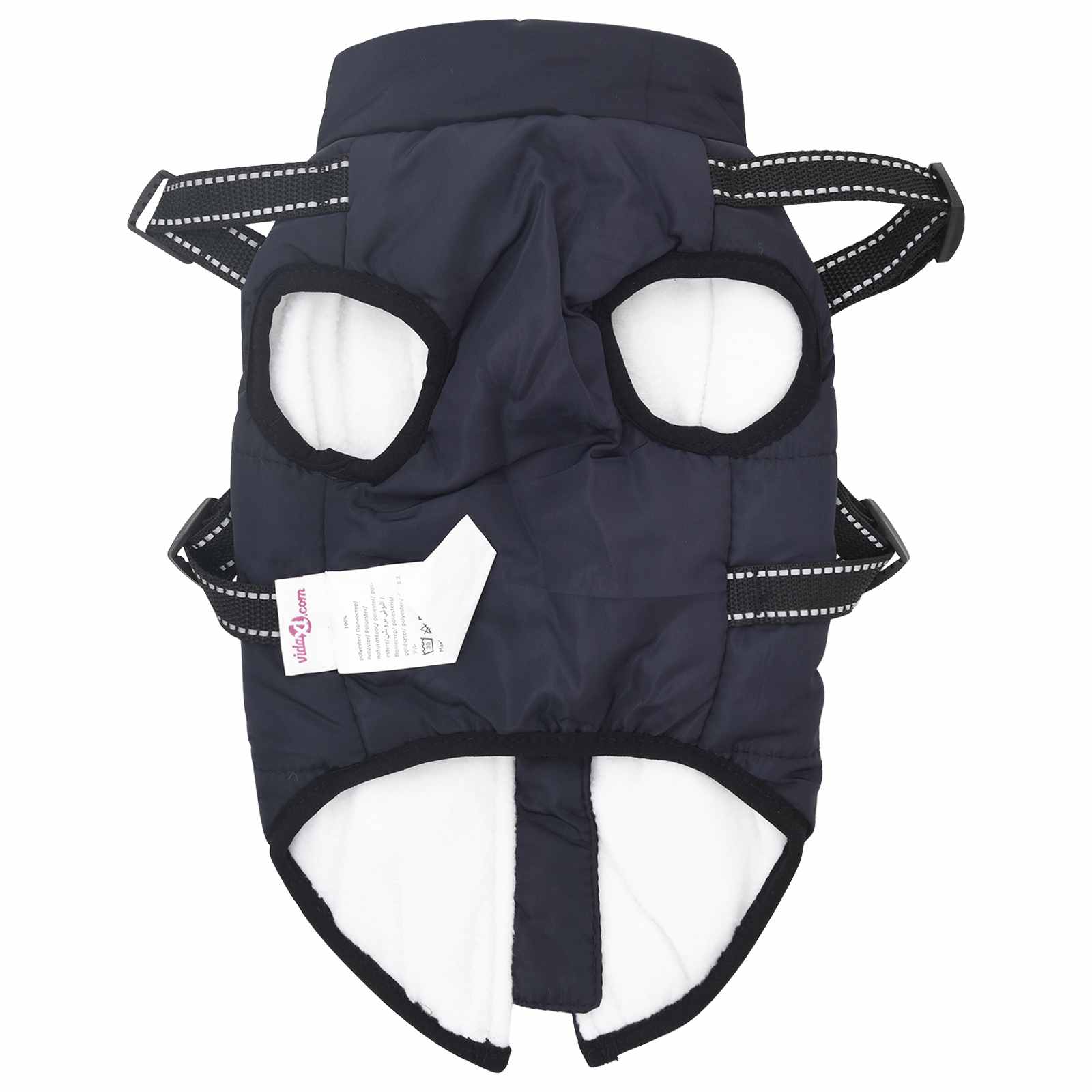 Hondenjas Marineblauw L40 Fleece en polyester