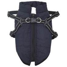 Hondenjas Marineblauw L40 Fleece en polyester