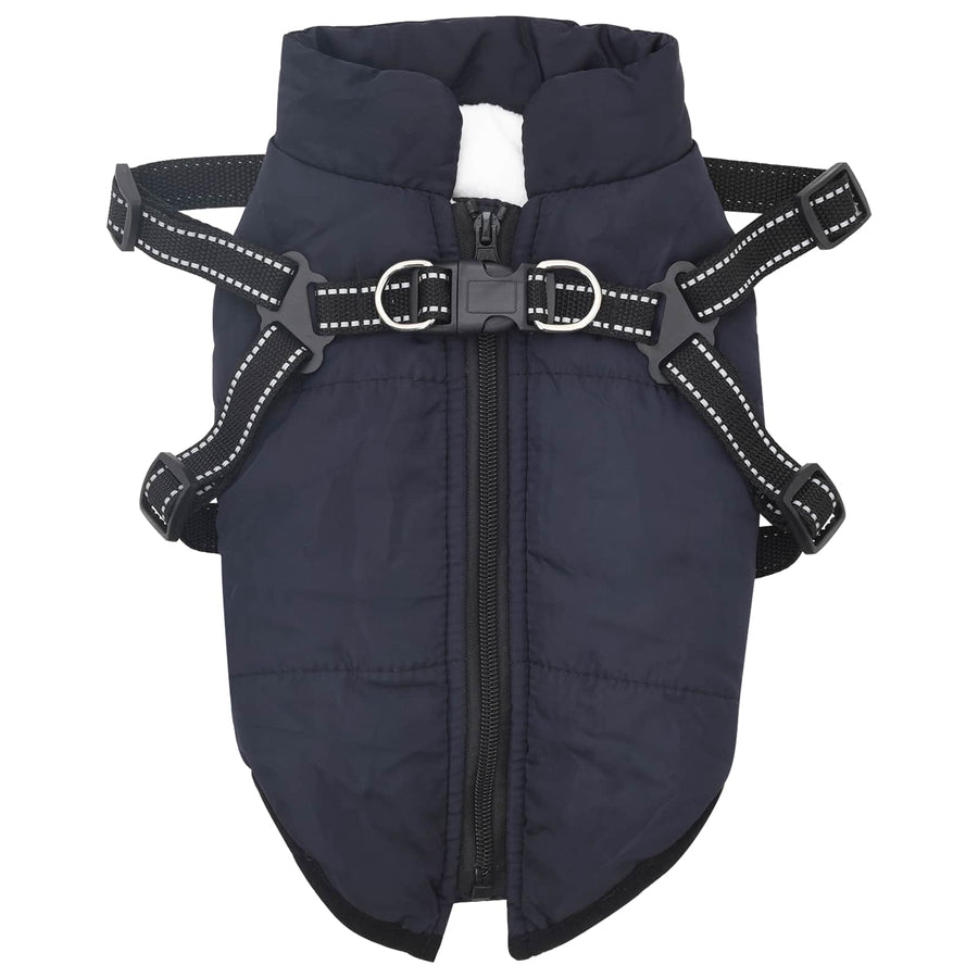 Hondenjas Marineblauw L40 Fleece en polyester