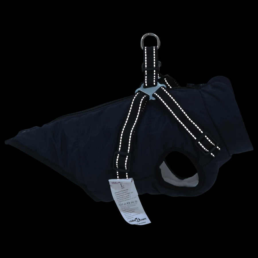 Hondenjas Marineblauw L40 Fleece en polyester