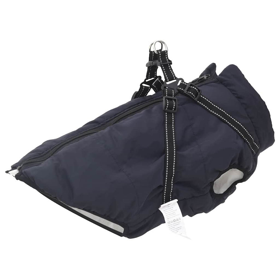 Hondenjas met harnas Marineblauw 3XL Fleece en polyester