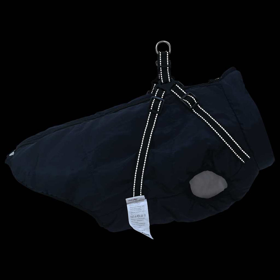 Hondenjas met harnas Marineblauw 3XL Fleece en polyester