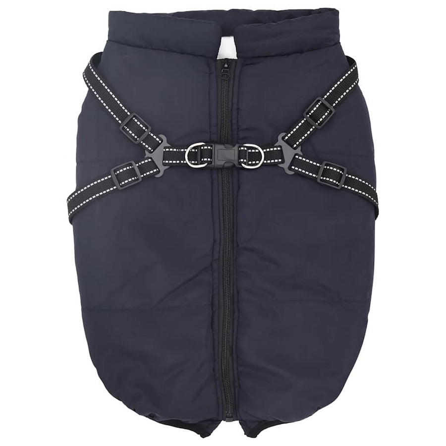 Hondenjas met harnas Marineblauw 4XL Fleece en polyester