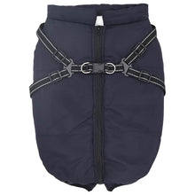 Hondenjas met harnas Marineblauw 5XL Fleece en polyester