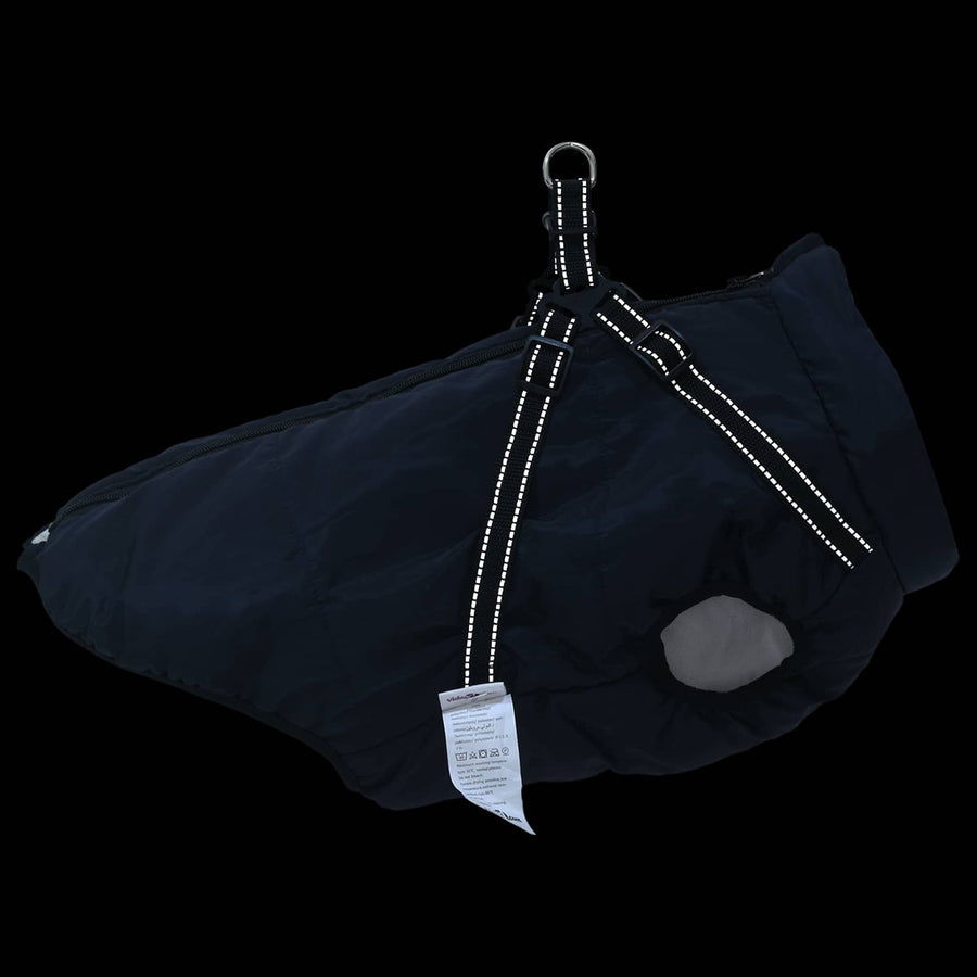 Hondenjas Marineblauw L68 Fleece en polyester
