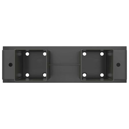 Houtstapel Steun 2 st Antraciet 34 x 10 x 15 cm Staal