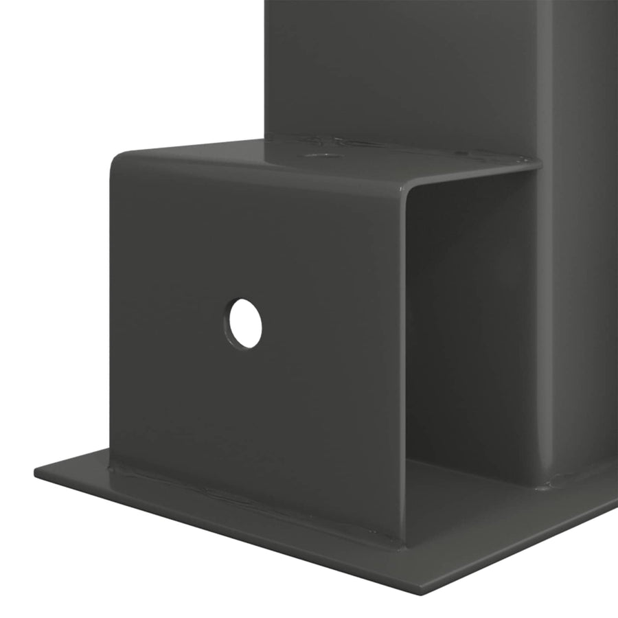 Houtstapel Steun 4 st Antraciet 34 x 10 x 15 cm Staal