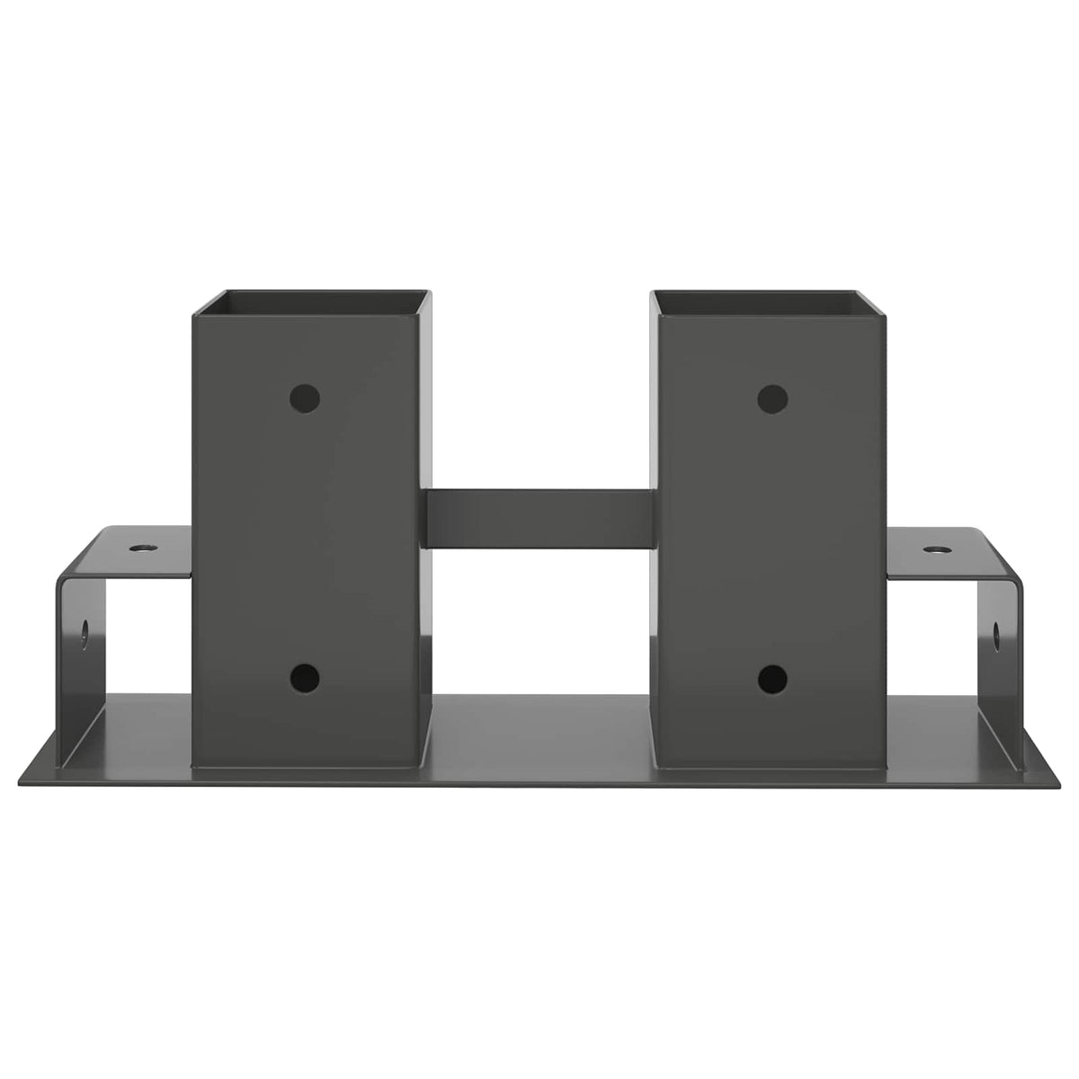 Houtstapel Steun 4 st Antraciet 34 x 10 x 15 cm Staal