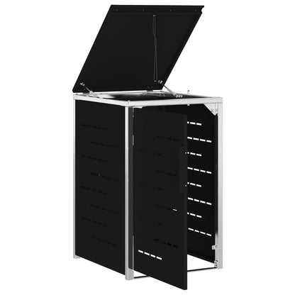 Afvalbak opslag Zwart 77,5 x 69 x 112,5 cm Roestvrij staal