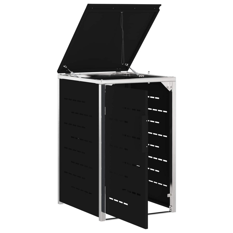 Afvalbak opslag Zwart 77,5 x 69 x 112,5 cm Roestvrij staal