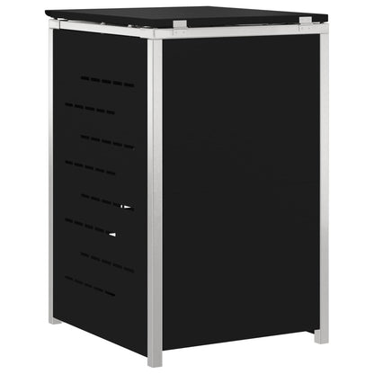 Afvalbak opslag Zwart 77,5 x 69 x 112,5 cm Roestvrij staal