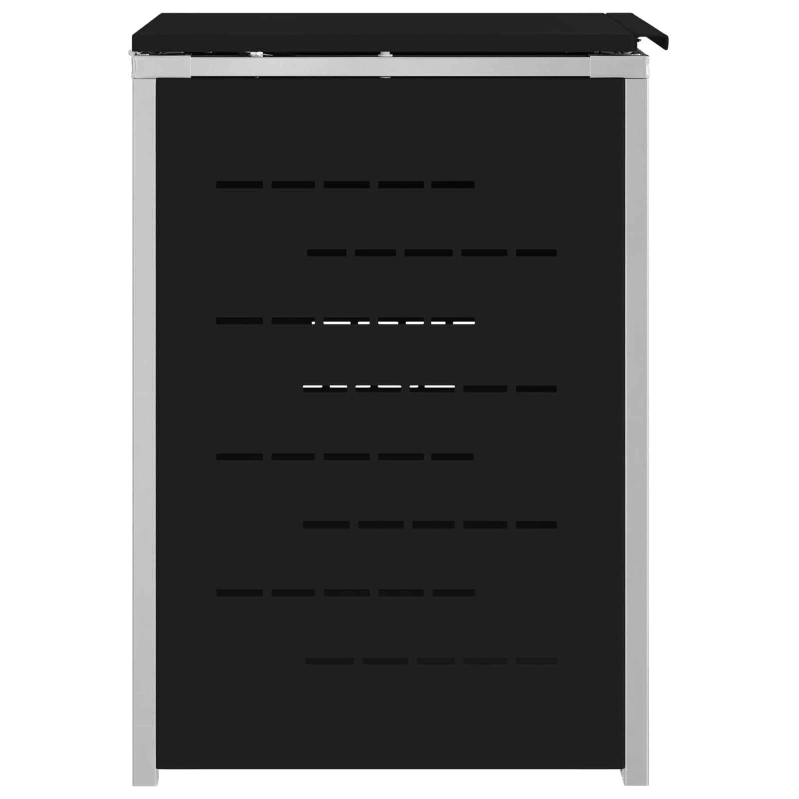 Afvalbak opslag Zwart 77,5 x 69 x 112,5 cm Roestvrij staal