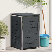 Containerberging 77,5x69x112,5 cm roestvrij staal antraciet