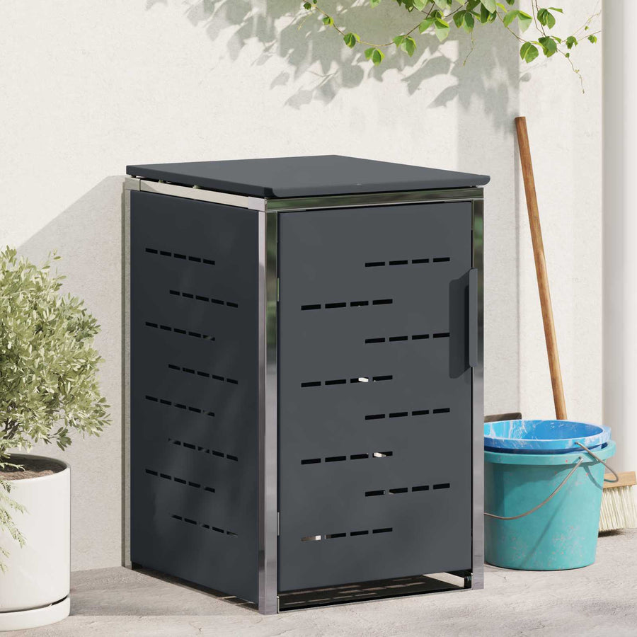 Afvalbak opslag Antracietkleurig 77,5 x 69 x 112,5 cm
