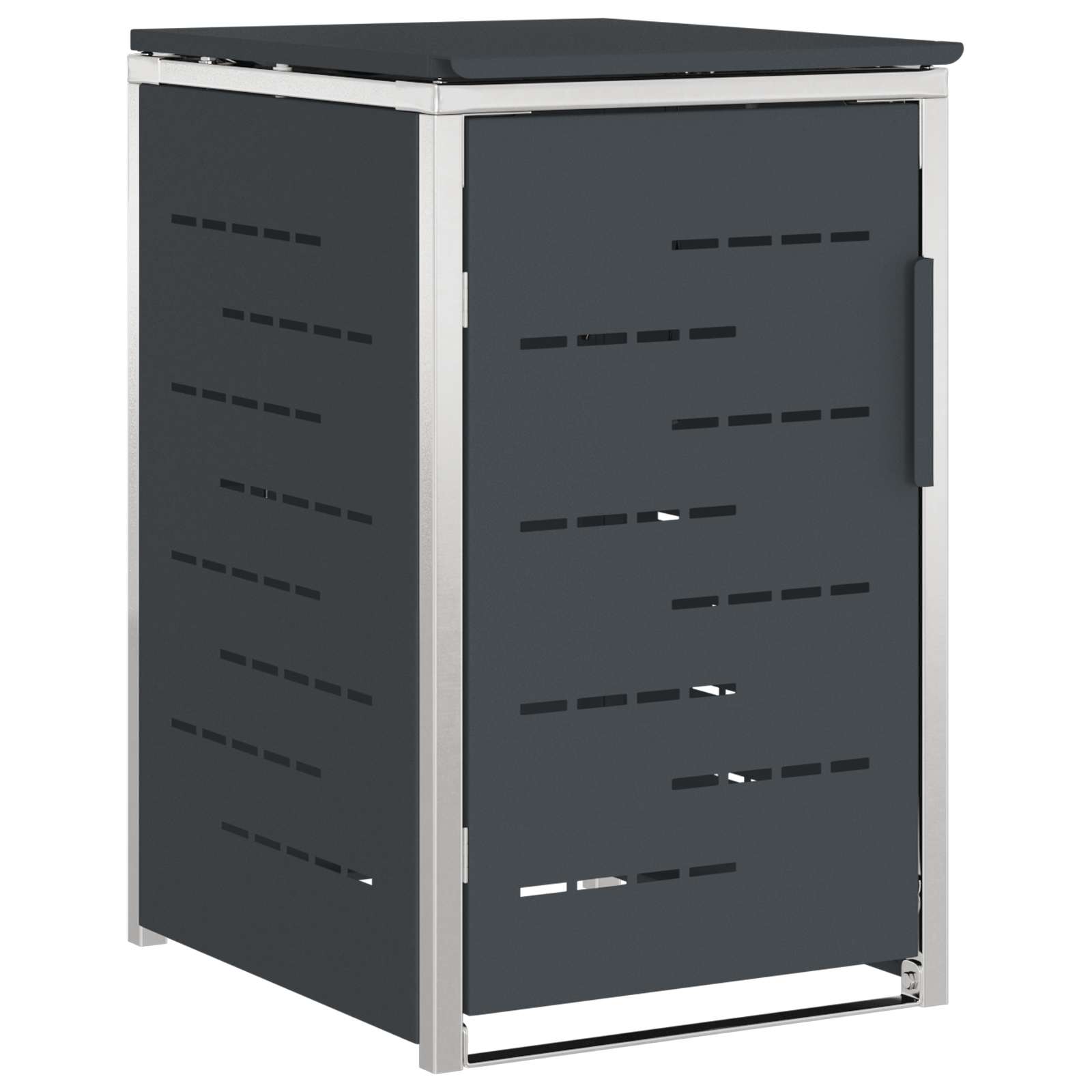 Afvalbak opslag Antracietkleurig 77,5 x 69 x 112,5 cm