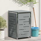 Containerberging roestvrij staal grijs 77.5x69x112.5 cm