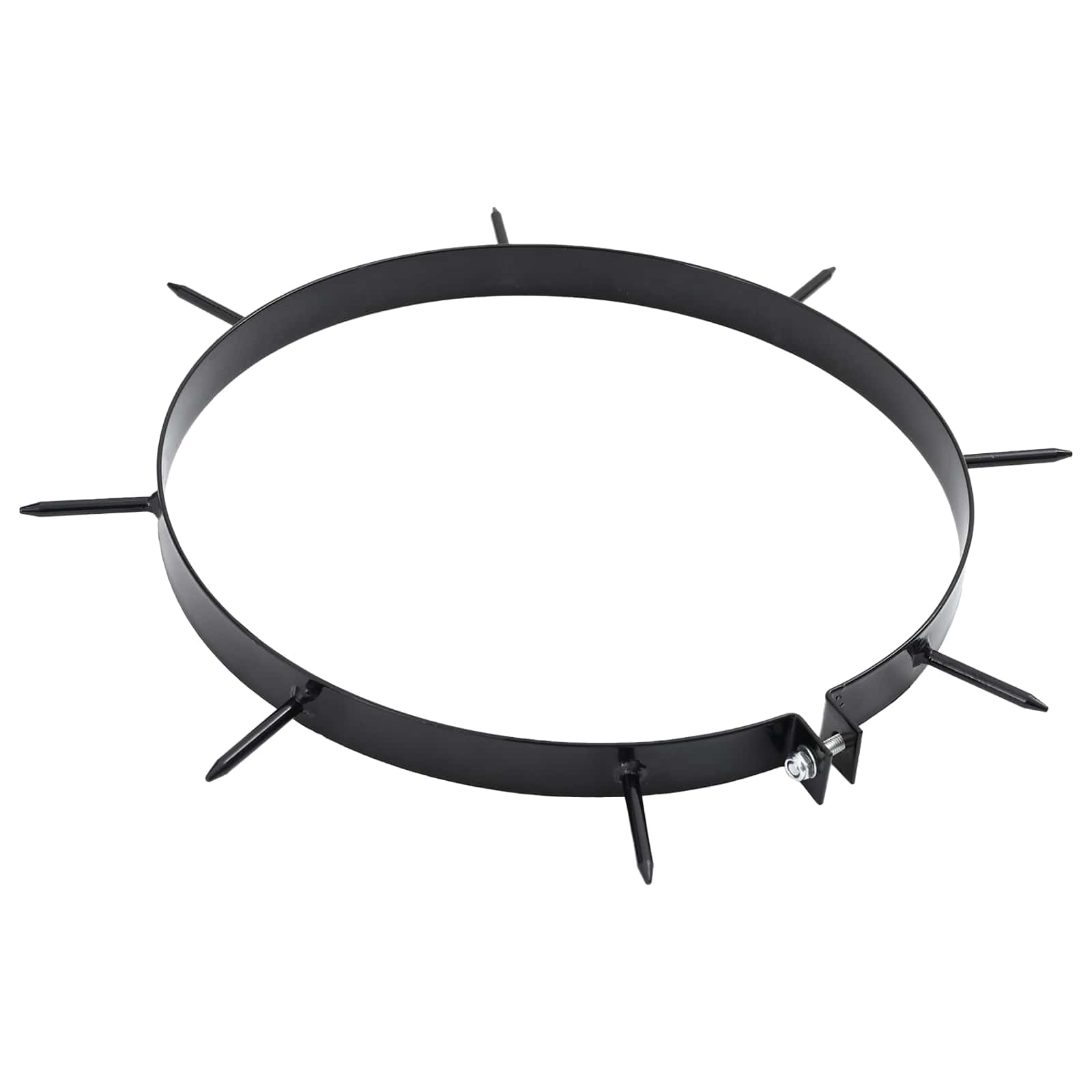 Grasbeluchter Klem met Spikes 5 pcs Zwart Ø 300 mm IJzer