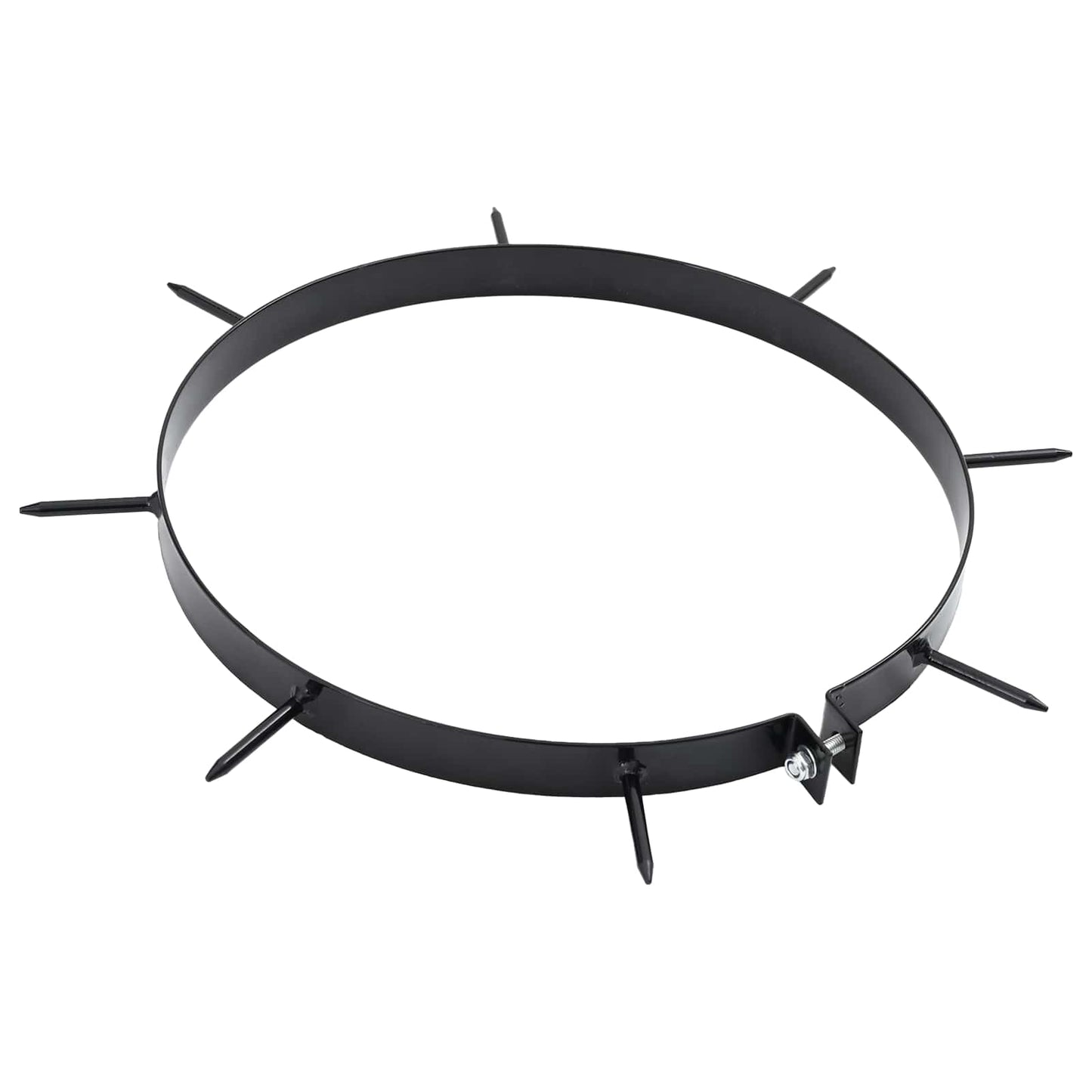 Grasbeluchter Klem met Spikes 5 pcs Zwart Ø 320 mm IJzer