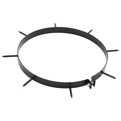 Grasbeluchter Klem met Spikes 5 pcs Zwart Ø 320 mm IJzer