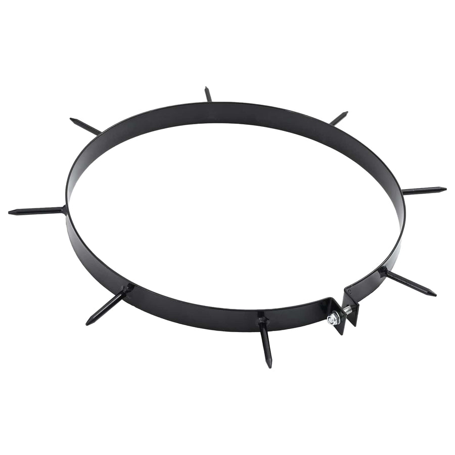 Grasbeluchter Klem met Spikes 5 pcs Zwart Ø 320 mm IJzer