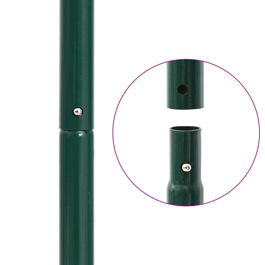 Lawn Roller Pull met Aerator Klemmen Groen 127,5 x 44 cm Staal