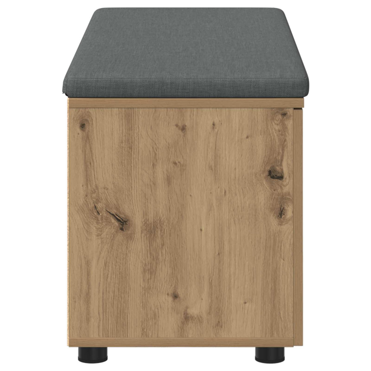 Schoenbank met kussen Artisanaal eiken 100 x 38 x 46 cm