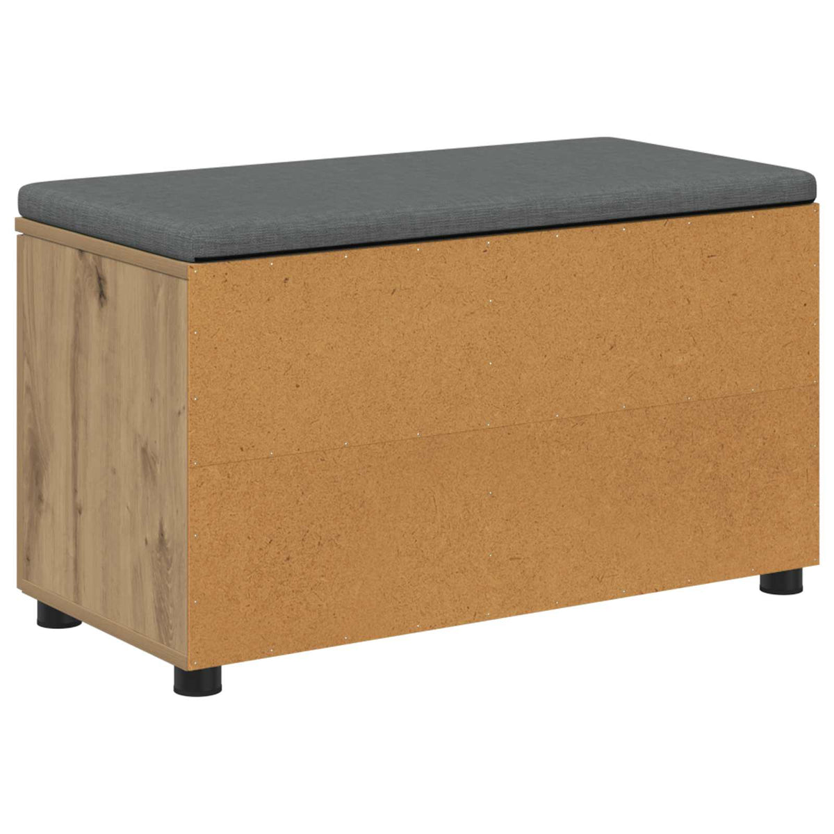 Schoenbank met kussen Artisanaal eiken 80 x 38 x 46 cm