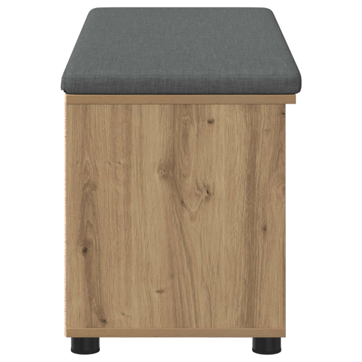 Schoenbank met kussen Artisanaal eiken 100 x 38 x 46 cm