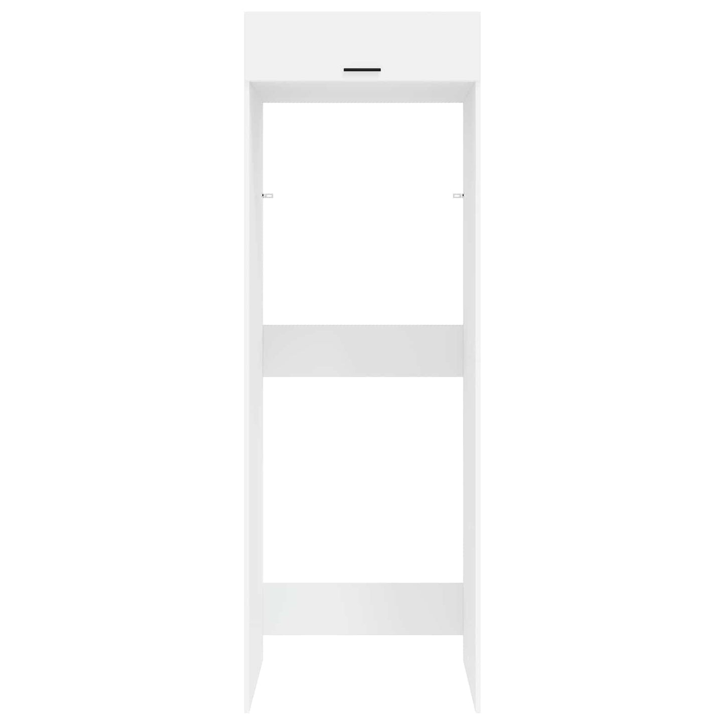 Wasmachinekast met opslag Wit 67,5 x 68 x 200 cm Bewerkt hout