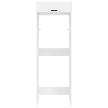 Wasmachinekast met opslag Wit 67,5 x 68 x 200 cm Bewerkt hout