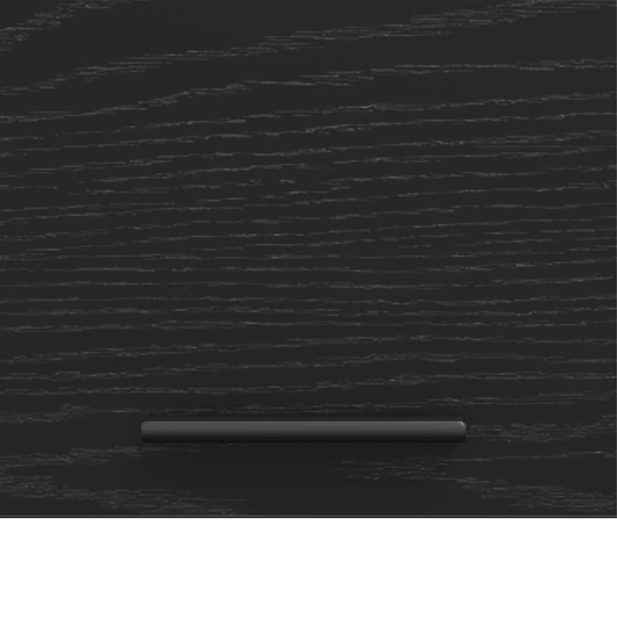 Wasmachinekast Zwart Eiken 67,5 x 68 x 200 cm Bewerkt hout