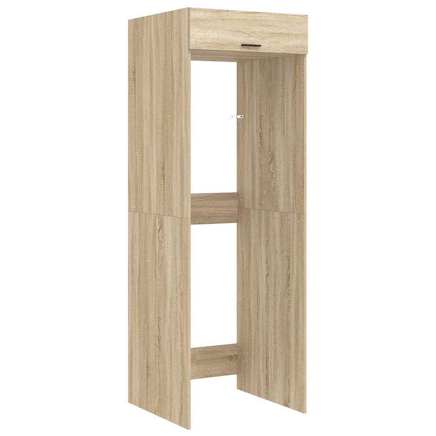 Wasmachinekast Sonoma 67,5 x 68 x 200 cm Bewerkt hout